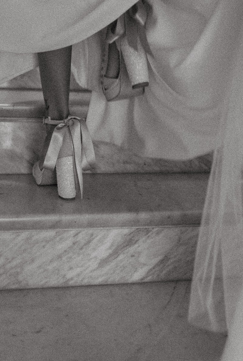 Detalles en zapatos de novia