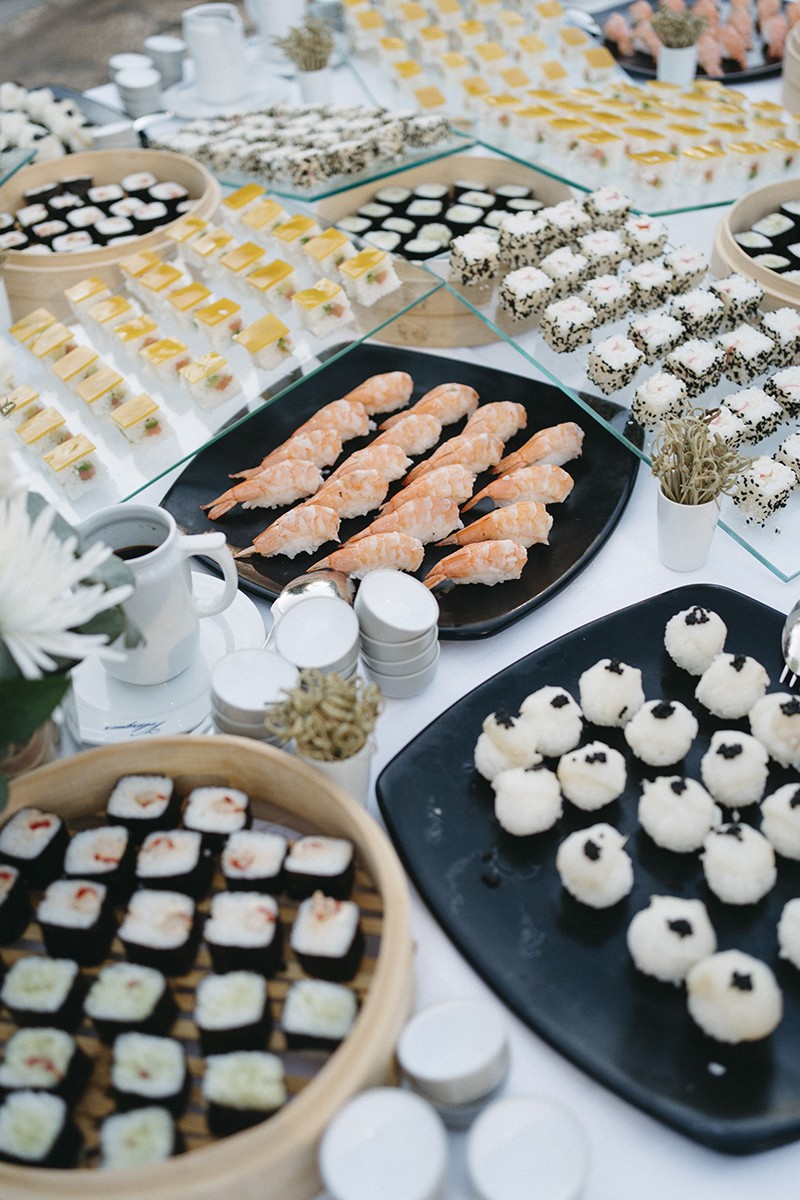 Mesa shushi para bodas en granada