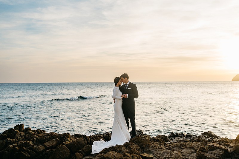 atardeceres en postboda en la playa