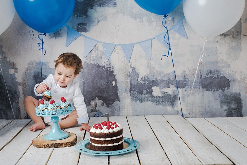 Cup cakes azules y bonitos