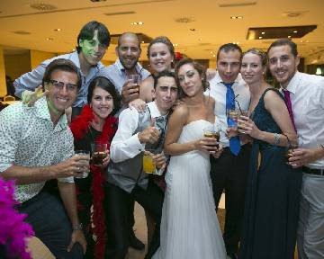 Photocall + Fiesta. Jose y Alba