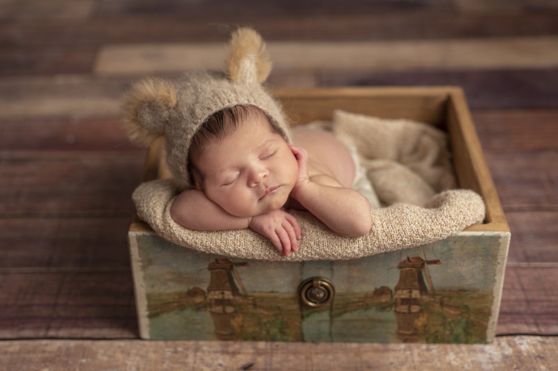 gorrito de león :: Fotógrafo recién nacidos