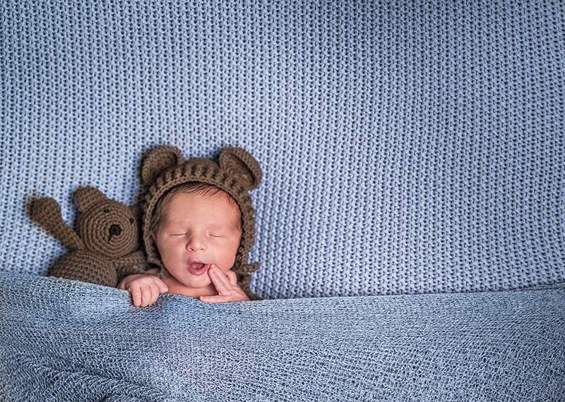 azul para habitaciones de nenes :: Fotógrafo newborn