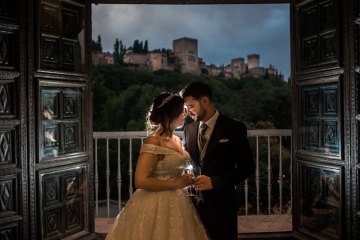 Fotógrafo de Bodas en Granada:  fotos de bodas con drone en granada